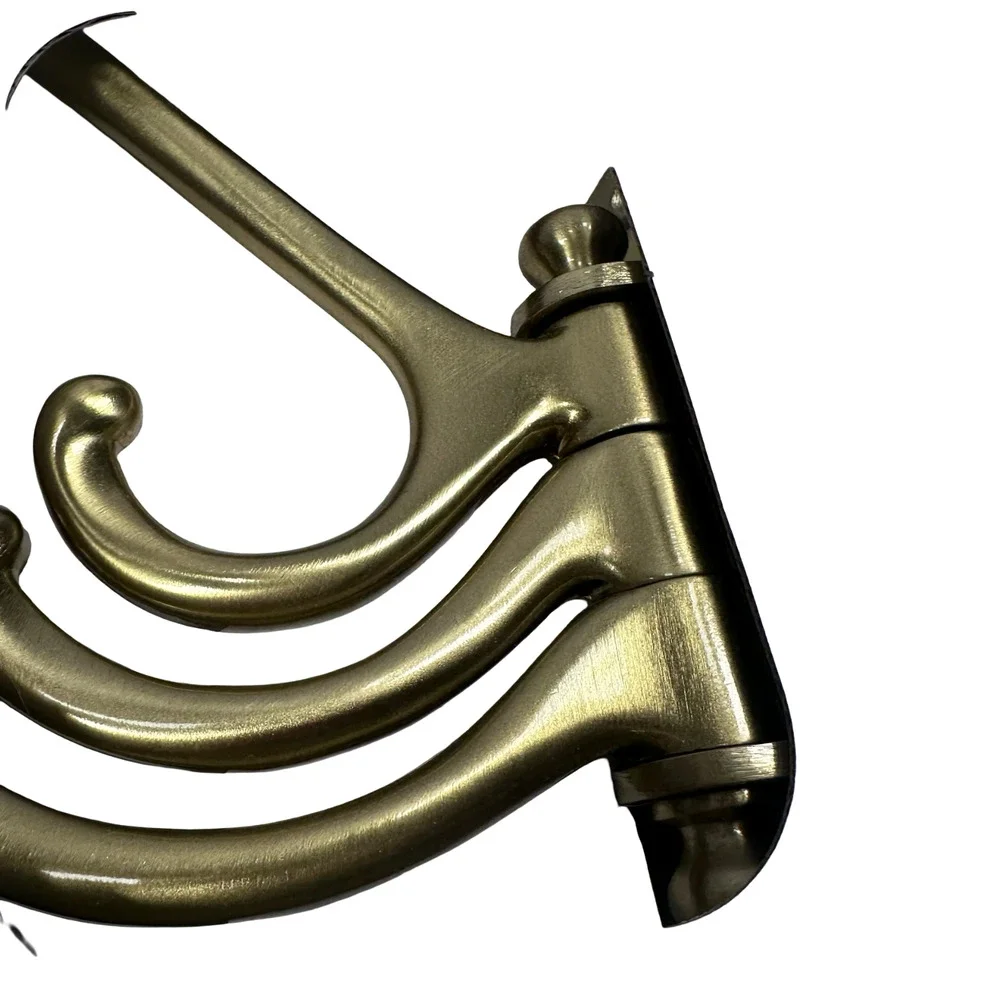 IKEA KAMPIG 3-Arm Swivel Hook Brass Color Wall-Mounted 403.622.64 New in Box